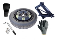 Kit - Roue de secours ALFA ROMEO MITO R17 4x98x58,1 + Clé gola + Cric + House pour cric