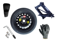 Kit - Roue de secours MAZDA 2 II R15 4x100x54,1 + Clé gola + Cric + House pour cric