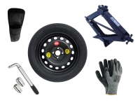 Kit - Roue de secours HYUNDAI BAYON R16 4x100x54,1 + Clé gola + Cric + House pour cric