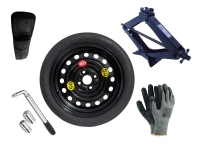 Kit - Roue de secours OPEL KARL R15 4x100x56,5 + Clé gola + Cric + House pour cric