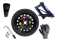 Kit - Roue de secours CHEVROLET KALOS I R16 4x100x56,5 + Clé gola + Cric + House pour cric