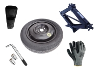 Kit - Roue de secours FIAT GRANDE PUNTO R15 4x100x56,5 + Clé gola + Cric + House pour cric