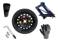 Kit - Roue de secours SEAT Mii R16 4x100x57,1 + Clé gola + Cric + House pour cric