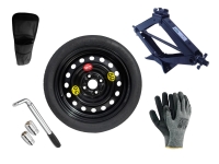 Kit - Roue de secours HYUNDAI COUPE II R15 + Clé gola + Cric + House pour cric